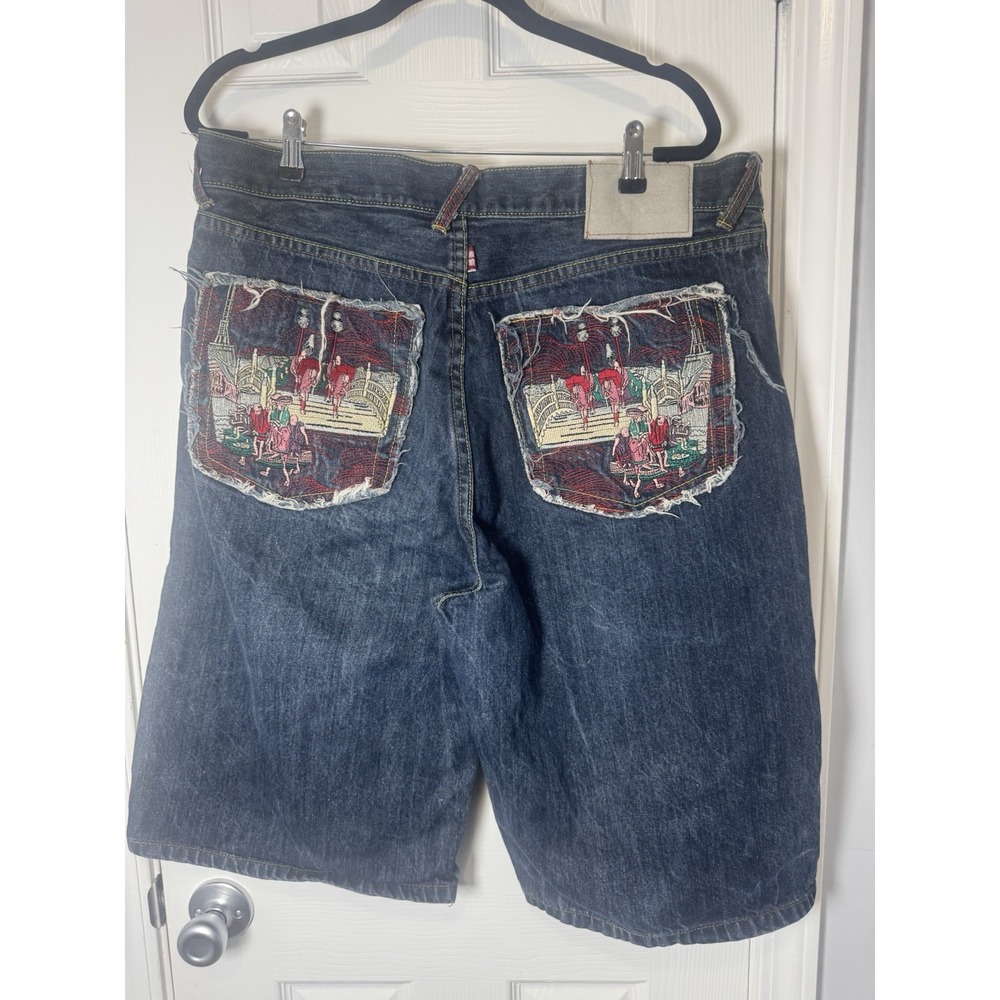 VTG RMC RED MONKEY JEANS Mens 36 Indigo Denim Asian Pockets Y2K
